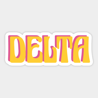 Delta Retro Sticker